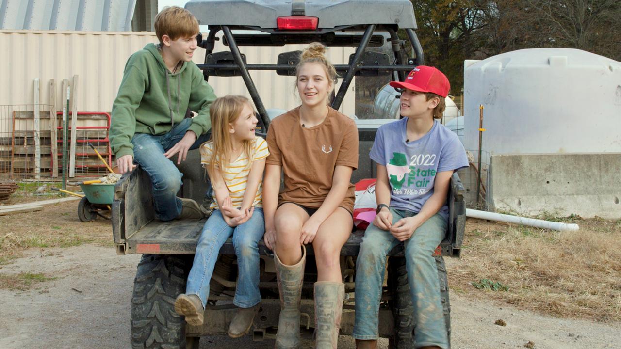 Kids on truck 