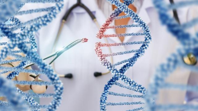 Gene Editing - DNA with scissors